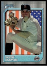 1997 Bowman Chrome International Refractors #181 Ben Davis Padres
