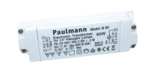 Paulmann N60 Electronic Trafo 20-60W Netzteil Halogen Lampen 11,5V (12) 1104-60 - Bild 1 von 2