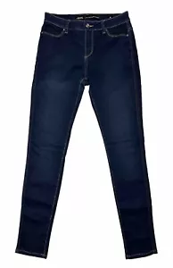 Riders By Lee Mid Rise Super Skinny Denim Jeans Size 9 W29" Stretch Dark Blue - Picture 1 of 14