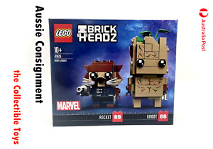 LEGO BRICKHEADZ: Groot & Rocket (41626) Brand New Sealed 189pcs