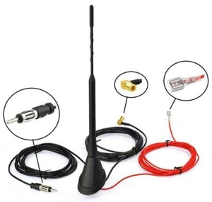 Universal Roof Mount Active Amplified DAB + FM Radio Car Aerial Antenna Mast - Picture 1 of 4