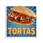 Tortas DECAL Choose Your Size Concession Food Truck Vinyl Sign Sticker