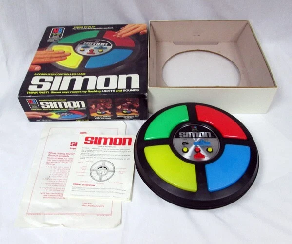 De colección 1978 Milton Bradley Electronics Simon Says Juego 4850 con Caja Foto 1 de 4