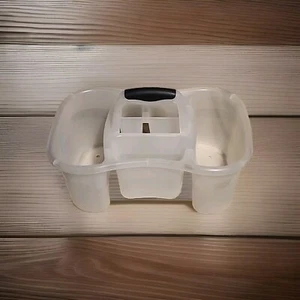 Sterilite Bath Shower Organizer Tool Caddy with 5 Compartments, Large, Clear - Picture 1 of 5