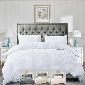 Fleece Teddy Bear Duvet Cover Set Quilt Bed Set Thermal Warm Bedding Double King - Picture 1 of 9