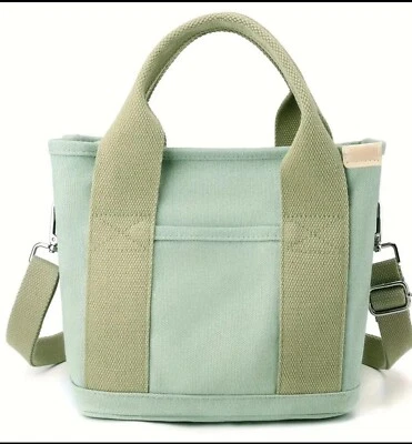 Cute Canvas Hobo Crossbody Shoulder Tote Bag For Women W Multiple Pockets  - Image 1 of 3