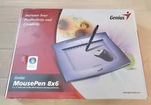 Genius MousePen 8" X 6" Tablet with Mouse & Stylus Pen New - Picture 1 of 6