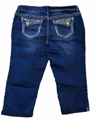 Jeans RUE21 JEANS Feminino Lavagem Média Azul Capris Tamanho 11/12 - Imagem 1 de 4