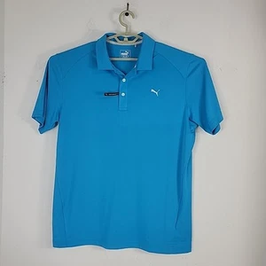 Cobra Puma Golf Polo Shirt Performance Fit Wicking Blue Size Large - Picture 1 of 11