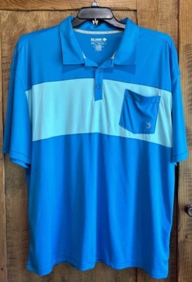 Reel Legends Polo Shirt Adult XXL 2XL Blue Fishing Lightweight Outdoors Mens - Image 1 of 3
