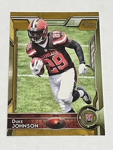 2015 Topps Football Gold #/2015 - Duke Johnson RC - Cleveland Browns - Picture 1 of 2