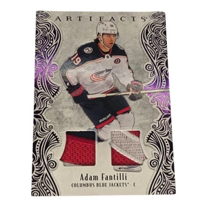 2025 NHL Artifacts Adam Fantilli 5-Color Dual Jersey Relic Game Worn Purple /25 - Picture 1 of 13