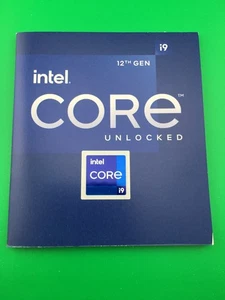 1 x Intel Core i9 Logo Sticker Decal 18mmx18mm Blue with Booklet - Picture 1 of 2
