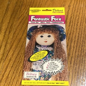 One & Only Creations Fantastic Face Iron On Doll Face Transfers Britney NEW - Picture 1 of 2