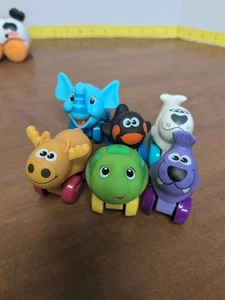 Playskool Wheel Pals lotto di 6 auto animali zoo - Foto 1 di 7