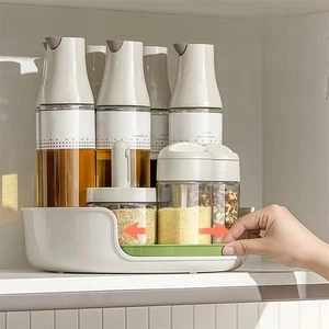 11 Inch Lazy Susan Rotating Storage Tray for Spices and Condiments Organization - Picture 1 of 12