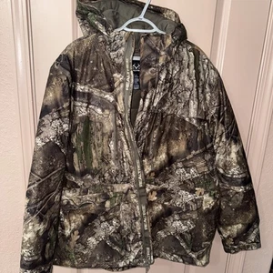 Realtree Men's Big Game Resistant Insulated Parka APX MENS XL CAMO JACKET - Picture 1 of 5