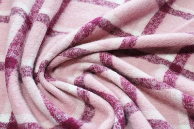 1 Lm Wollstoff 5,90€/m² Mantelstoff kariert reine Wolle MJ20 - Bild 1 von 4