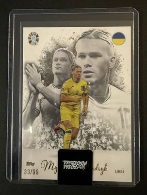 Mykhailo Mudryk Limited Edition /99 SEALED UEFA EURO Topps Total Football - Image 1 of 2