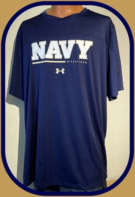2022 Navy Midshipmen Under Armour Pullover Jersey Shirt Adult XXXLarge NWOT - Image 1 of 4