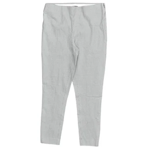 Loft Women's Gray Geometric Skinny Dress Pants Size 8 Regular Cotton Blend - Picture 1 of 7