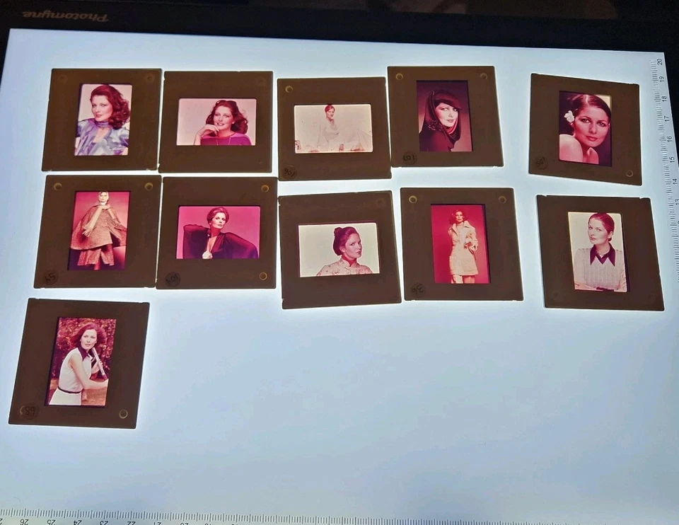11 diapositivas vintage de 35 mm - fotos de revista de fotografía de modelos de moda Foto 1 de 4