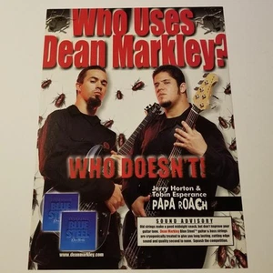 Jerry Horton & Tobin Esperance (Papa Roach) Dean Markley Ad - Picture 1 of 1