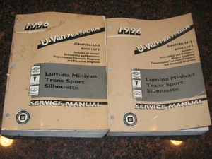 1996 CHEVY LUMINA MINIVAN TRANSPORT SILHOUETTE SERVICE SHOP REPAIR MANUAL - Bild 1 von 3
