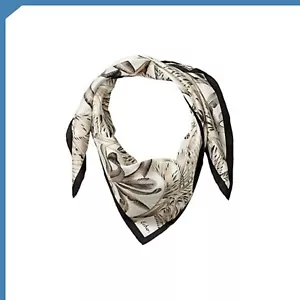 Echo Design Tropical Palms Square Silk Scarf Scarf Women Black 55 x 55 - Picture 1 of 2