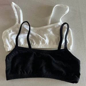 Lot of 2 Zone Pro Girls 2 Pk Small/Med (32) Cotton Stretch Sports Bra - Picture 1 of 8