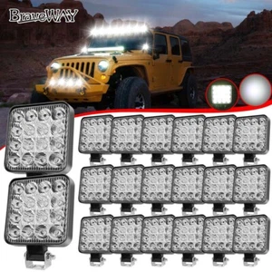 20 un. Luces de trabajo LED de 4" barra cubo de inundación vainas conducción todoterreno para camión SUV 4x4 - Imagen 1 de 9