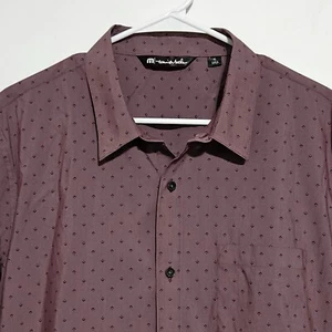 Camisa Travis Mathew Abotonada Talla XL Cositas Brezo Tawny Puerto Manga Corta - Imagen 1 de 11