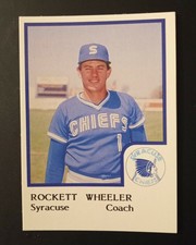 1986 ProCards Syracuse Chiefs Rocket Wheeler Rockett Coach