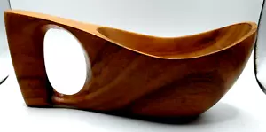 Kuksa Travel Drinking Cup Or Wood Scoop Hand Carved Wood Handle Brown - Picture 1 of 8