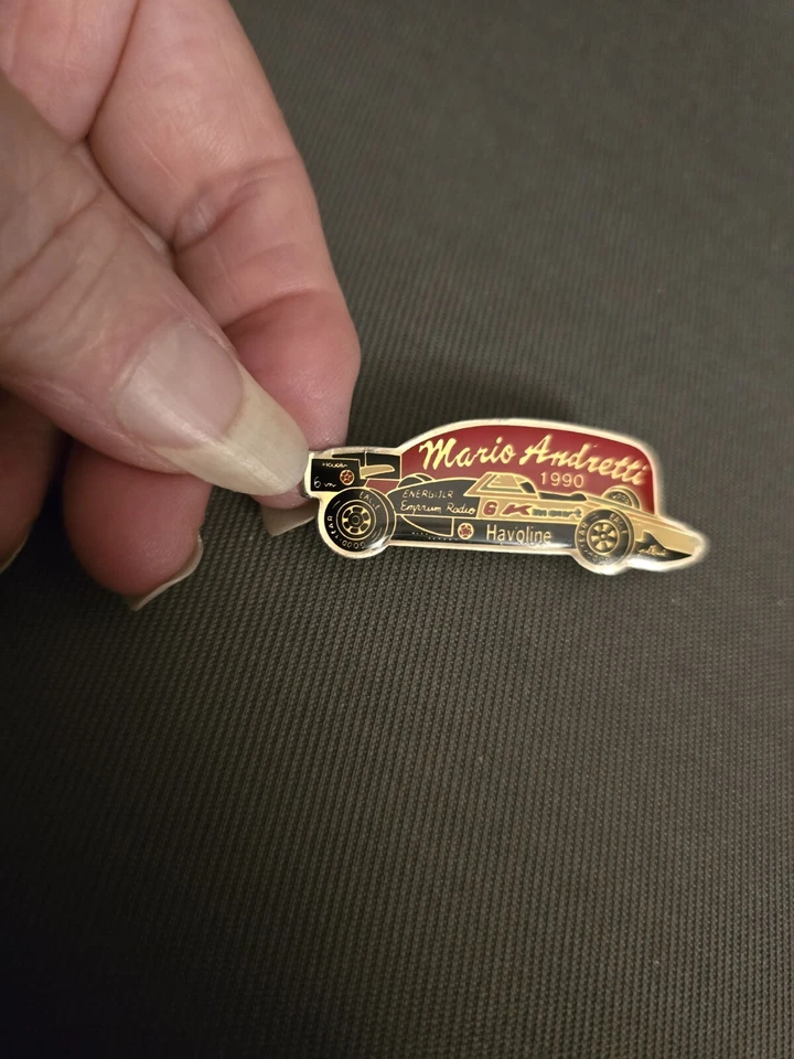 Mario Andretti 1990 K-mart / Havoline Hat /Lapel Pin - Image 1 of 1