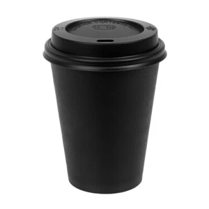 LIDS For Coffee Cups Lids Kraft lids 8oz/ 12 Oz Lids - Picture 1 of 3