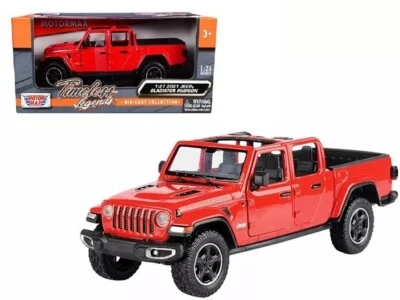 2021 JEEP GLADIATOR RUBICON PICKUP TRUCK 1/27 SCALE MODEL MOTOR MAX 79370RD-1F - Image 1 of 3