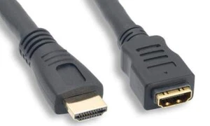 24AWG High Speed HDMI Male to Female Extension Cable CL2 3D Ready 3Ft - Picture 1 of 1
