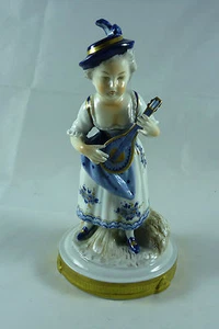 BEAUTIFUL VINTAGE CONTINENTAL FIGURE FIGURINE UNTERWEISBACH GERMANY C 1930'S - Picture 1 of 6