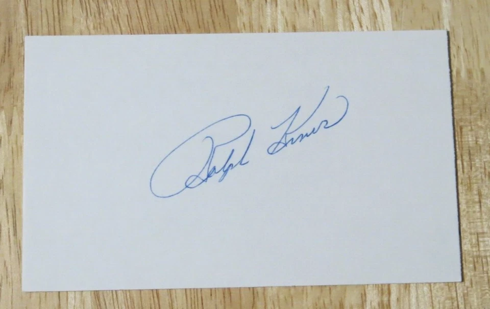 Ralph Kiner Signed/Autographed 3x5 Index Card - NM - Image 1 of 1