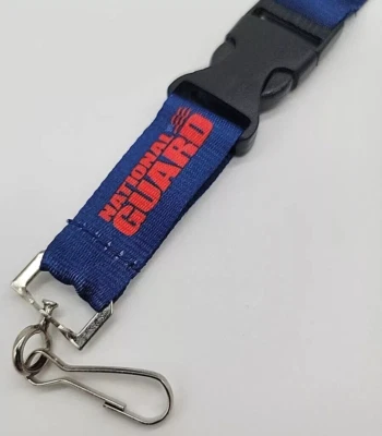 Cordón de la Guardia Nacional del Ejército de los Estados Unidos azul desmontable soporte de insignia de identificación separable Foto 1 de 4