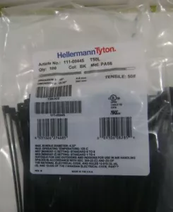 HELLERMANN Tyton T50L 111-00445 Fascette per cavi 15 pollici Qtà 100 - Foto 1 di 2