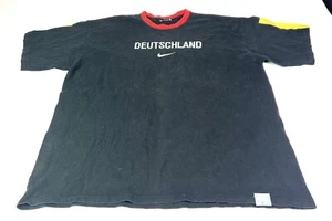 Nike Germany Deutchland T Shirt National Olympic Team MMIV Black Size XL Vintage - Picture 1 of 9