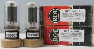 RCA 6L6GB made in USA Tested Amplitrex Tested AT1000 2Pcs - Picture 1 of 11