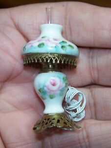 Dollhouse Miniature Ni-Glo Victorian Table Lamp  Artisan Nicole Minnick