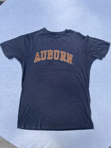 Auburn t-shirt faded blue distressed text size S adult cotton Red Jacket brand - Picture 1 of 4