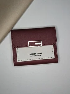 Nuevo Cuero PU Pequeño Coine Monedero Cartera Damas Cuero Billetera para Mujeres 2023 - Imagen 1 de 5