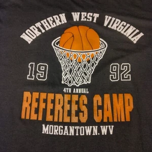 Northern West Virginia Referees Camp Shirt XL Basketball Referee Vintage 1992 - Picture 1 of 10