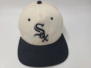 Vtg Chicago White Sox Sports Specialties White Dome Side Logo Snapback Hat Cap - Picture 1 of 18