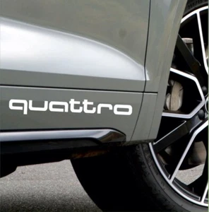 2 Adesivi per Audi quattro fiancata rs sport A3 A1 A6 A4 Q5 TT Q3 Q2 S line - Afbeelding 1 van 1